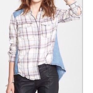 Free People Plaid Button Up | Size XS | EUC